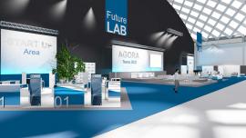 Rendering dimostrativo - area Future Lab - Tecna 2022